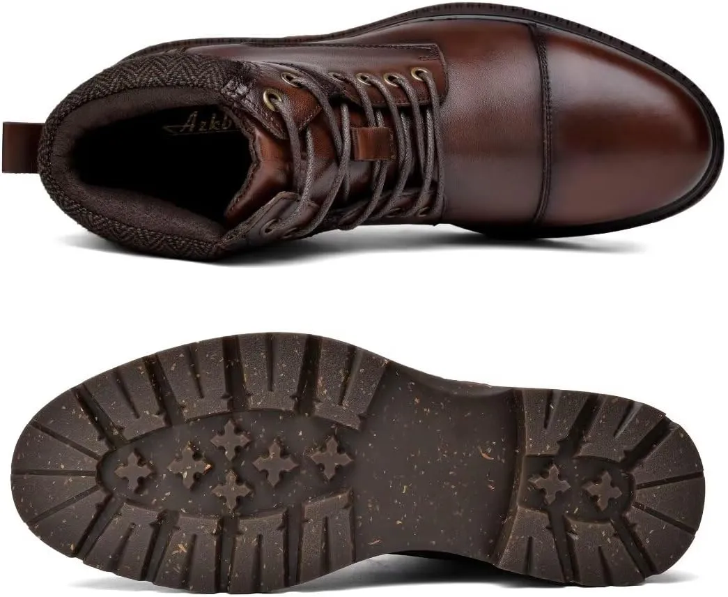 Men's Chukka Boots Genuine Leather Ankle Boot for Men Classic Casual Oxford Style Footwear