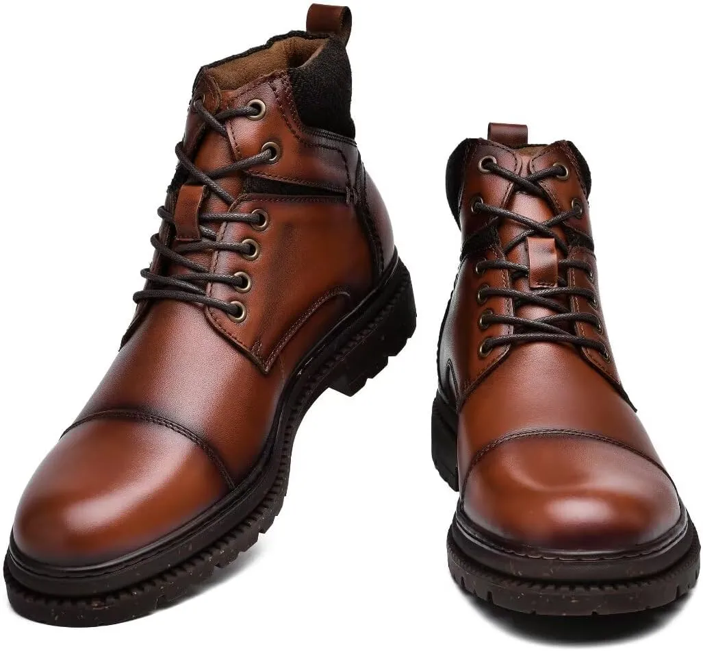 Men's Chukka Boots Genuine Leather Ankle Boot for Men Classic Casual Oxford Style Footwear