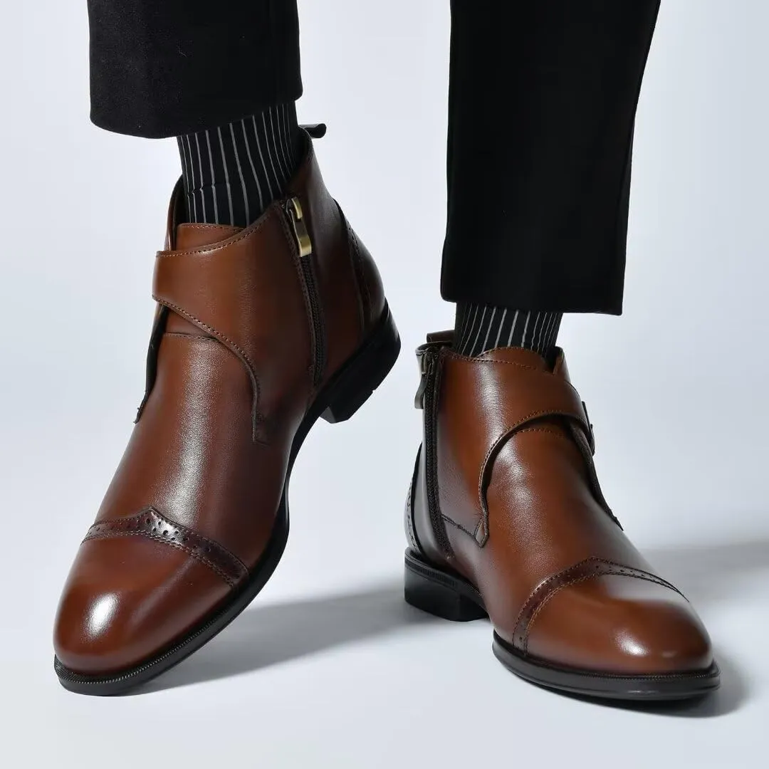 Men's Chukka Boots Genuine Leather Ankle Boot for Men Classic Casual Oxford Style Footwear