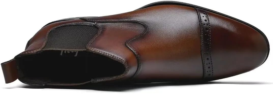 Men's Chukka Boots Genuine Leather Ankle Boot for Men Classic Casual Oxford Style Footwear