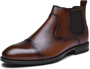 Men's Chukka Boots Genuine Leather Ankle Boot for Men Classic Casual Oxford Style Footwear