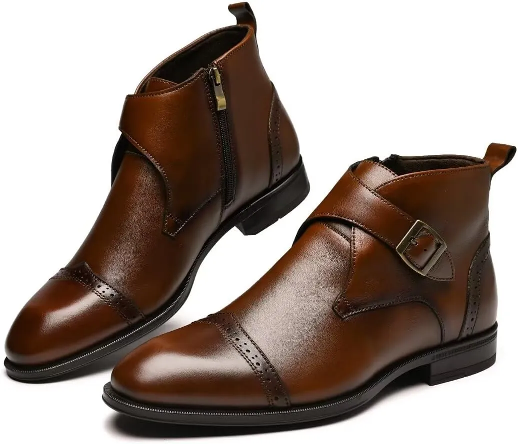 Men's Chukka Boots Genuine Leather Ankle Boot for Men Classic Casual Oxford Style Footwear