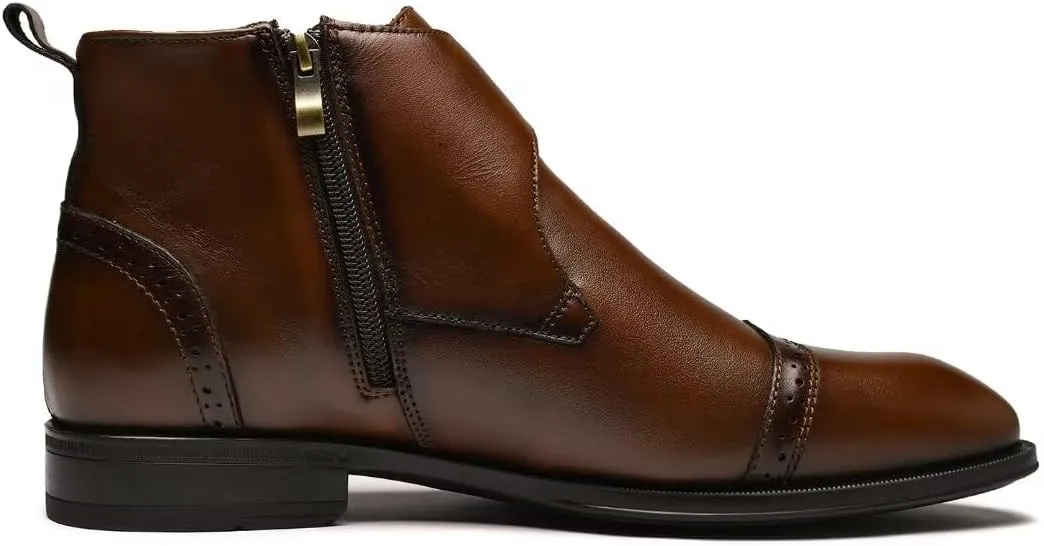 Men's Chukka Boots Genuine Leather Ankle Boot for Men Classic Casual Oxford Style Footwear