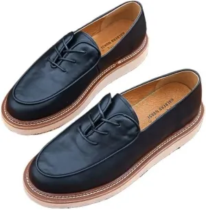Mens Commuter Slip-Resistant Lightweight Breathable Easy to Walk for Men's Outdoor Activities Comfortable Cowhide Soles Non-Slip Walking Loafers Shoes for Driving Wedding Indoor Size