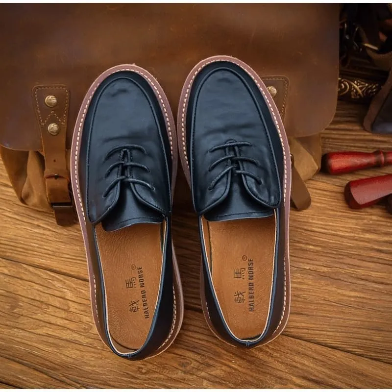 Mens Commuter Slip-Resistant Lightweight Breathable Easy to Walk for Men's Outdoor Activities Comfortable Cowhide Soles Non-Slip Walking Loafers Shoes for Driving Wedding Indoor Size
