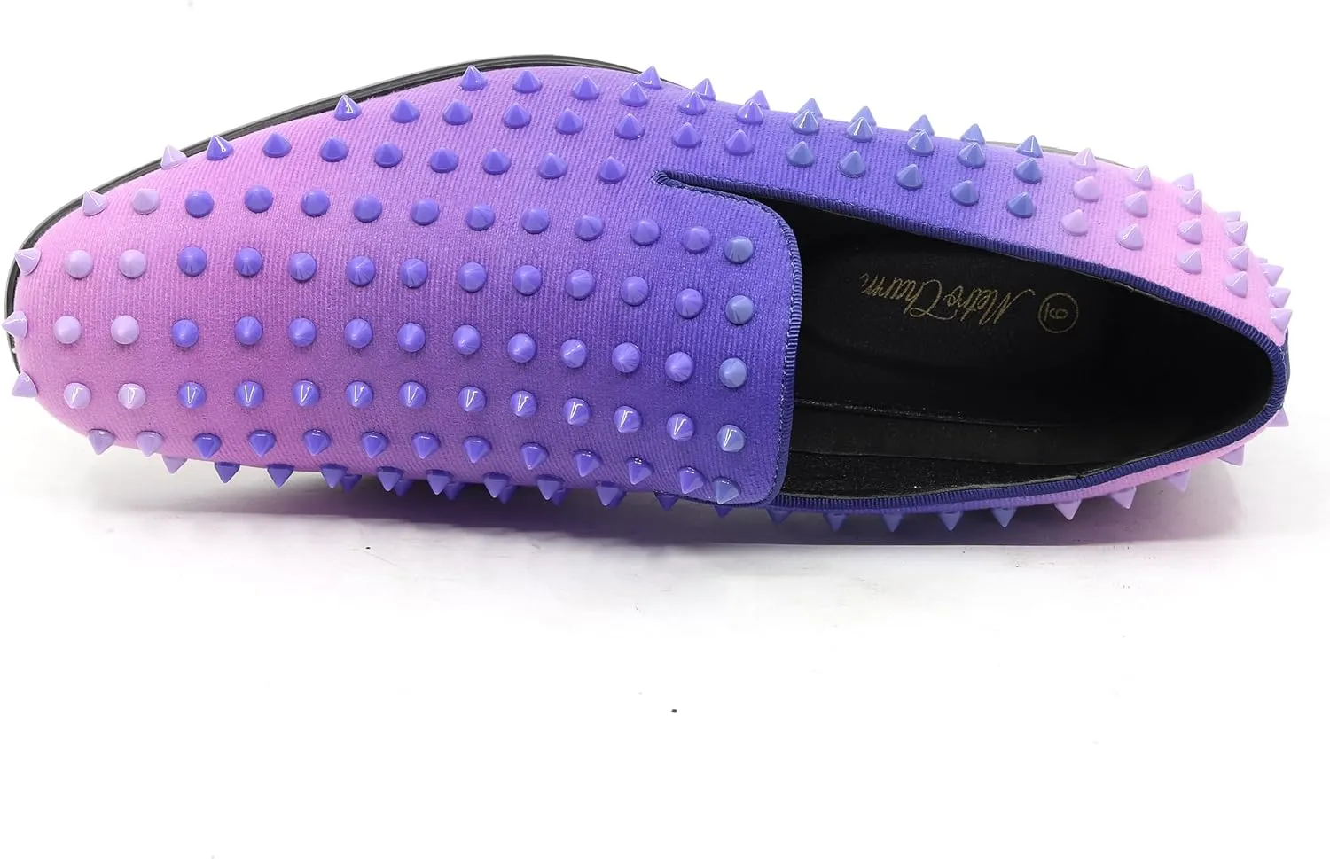 Men's Fashion Smoking Gradient Spike Dress Tuxedo Loafers Slip On Shoes SM-199