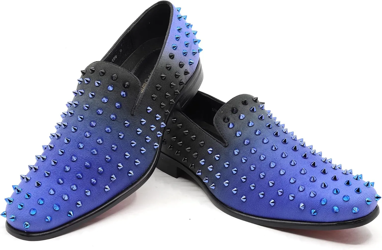 Men's Fashion Smoking Gradient Spike Dress Tuxedo Loafers Slip On Shoes SM-199