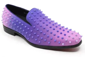 Men's Fashion Smoking Gradient Spike Dress Tuxedo Loafers Slip On Shoes SM-199