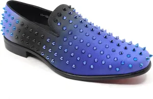Men's Fashion Smoking Gradient Spike Dress Tuxedo Loafers Slip On Shoes SM-199