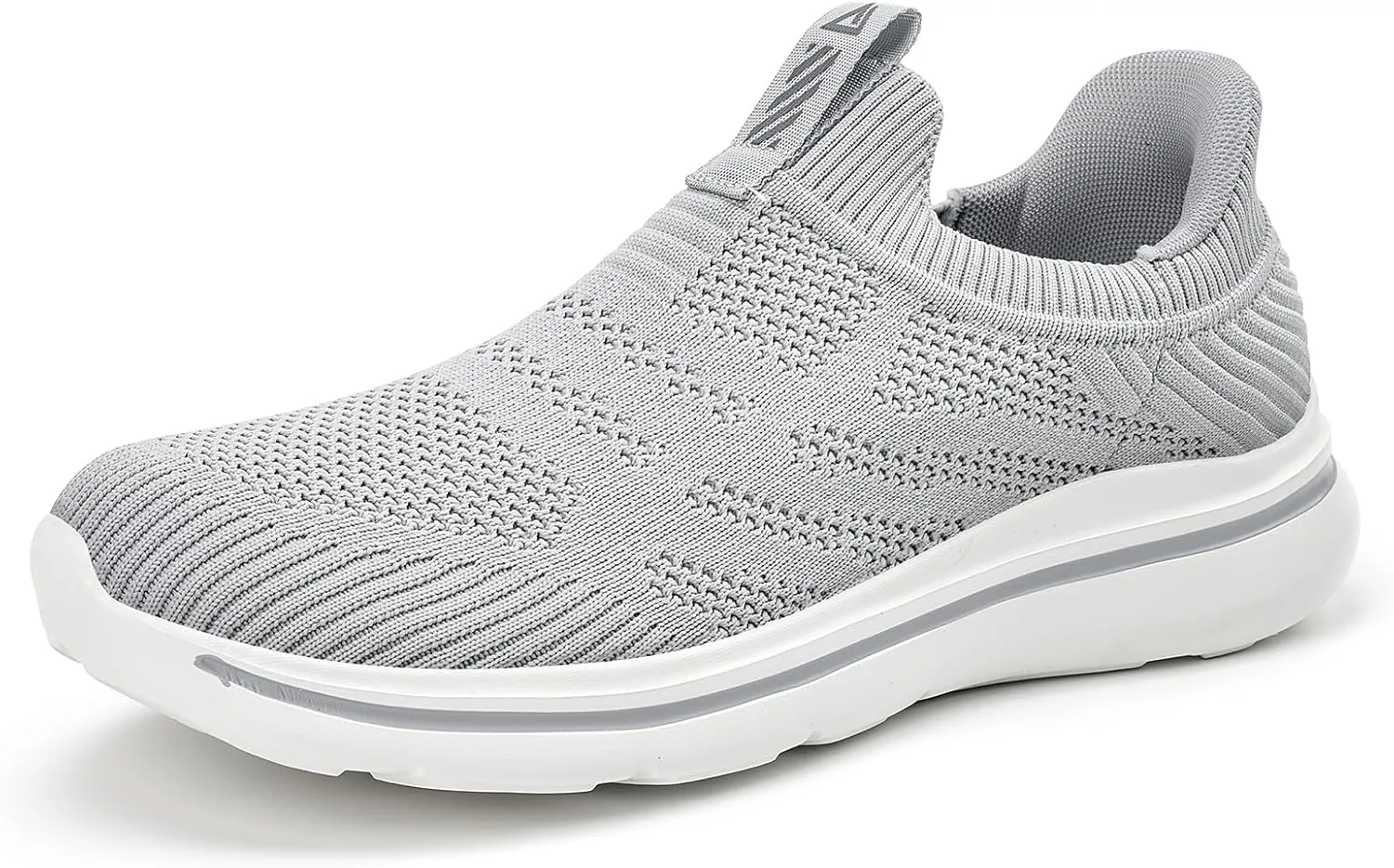 Men's Hands-Free Slip On Sneakers | Laceless Walking Shoes for Gym/Travel/Office