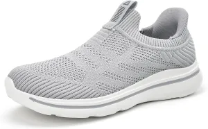 Men's Hands-Free Slip On Sneakers | Laceless Walking Shoes for Gym/Travel/Office