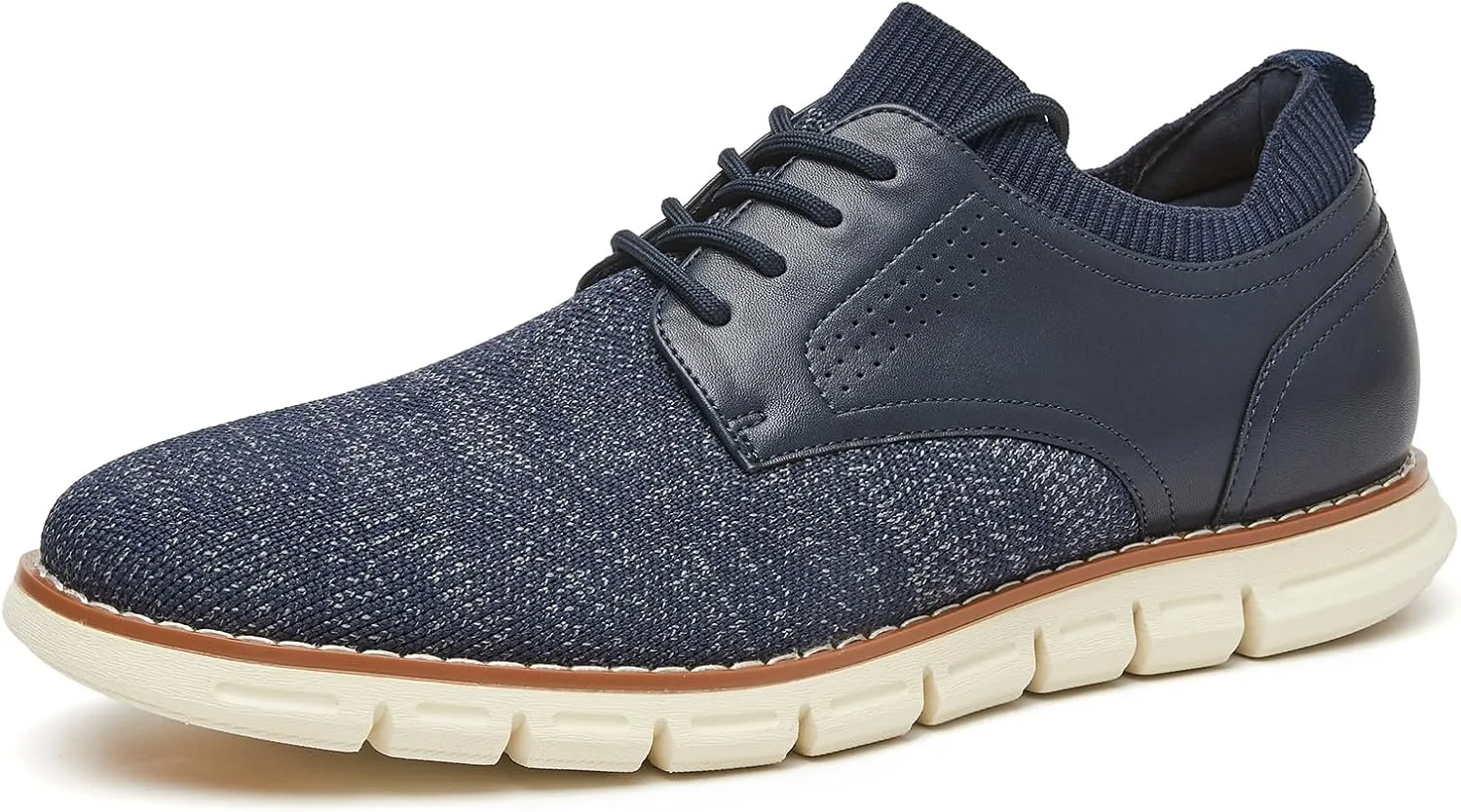 Men's Lightweight Dress Sneakers Comfortable Breeze Shoes Breathable Leisure Oxford Shoes for Business Casual and Walking with Arch Support