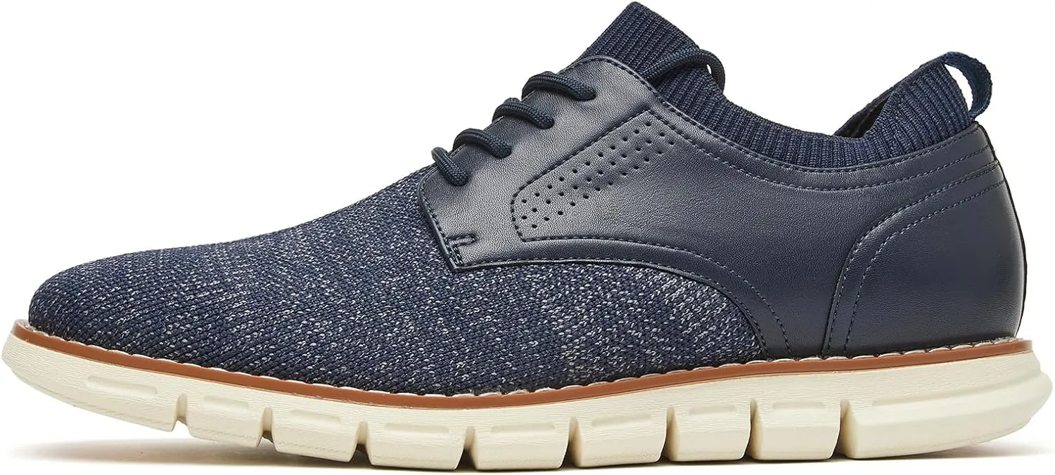 Men's Lightweight Dress Sneakers Comfortable Breeze Shoes Breathable Leisure Oxford Shoes for Business Casual and Walking with Arch Support