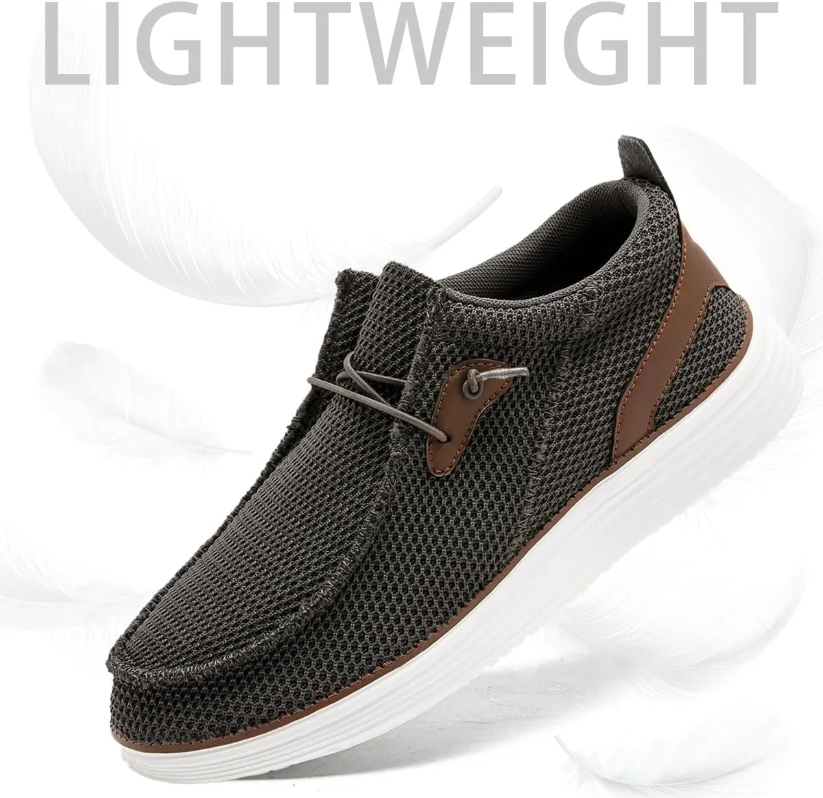 Men's Loafers Slip On Sneakers Boat Walking Fashion Shoes Classcial Comfortable Stylish Lightweight Casual Shoes for Men Non-Slip Durable Home Driving Shoes