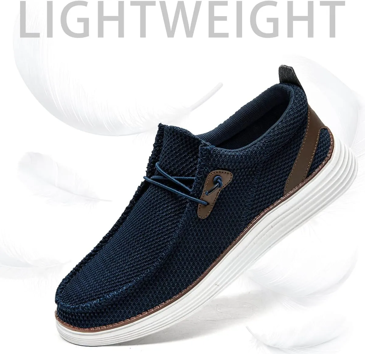 Men's Loafers Slip On Sneakers Boat Walking Fashion Shoes Classcial Comfortable Stylish Lightweight Casual Shoes for Men Non-Slip Durable Home Driving Shoes