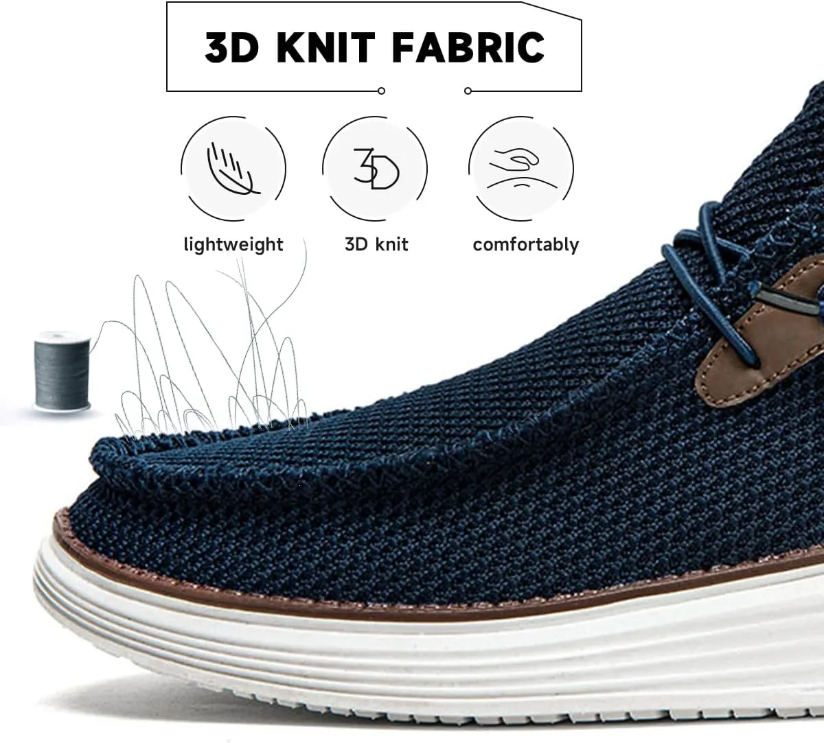 Men's Loafers Slip On Sneakers Boat Walking Fashion Shoes Classcial Comfortable Stylish Lightweight Casual Shoes for Men Non-Slip Durable Home Driving Shoes