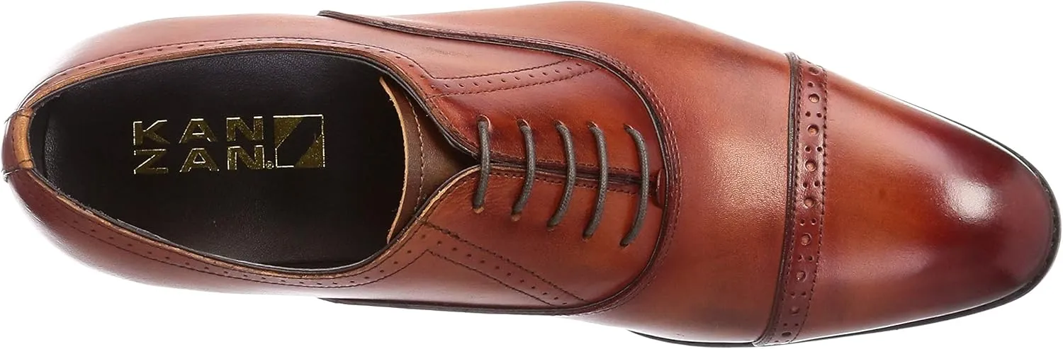 Men's Oxford Made in Japan Leather Dress, Straight Tip, Business Shoes
