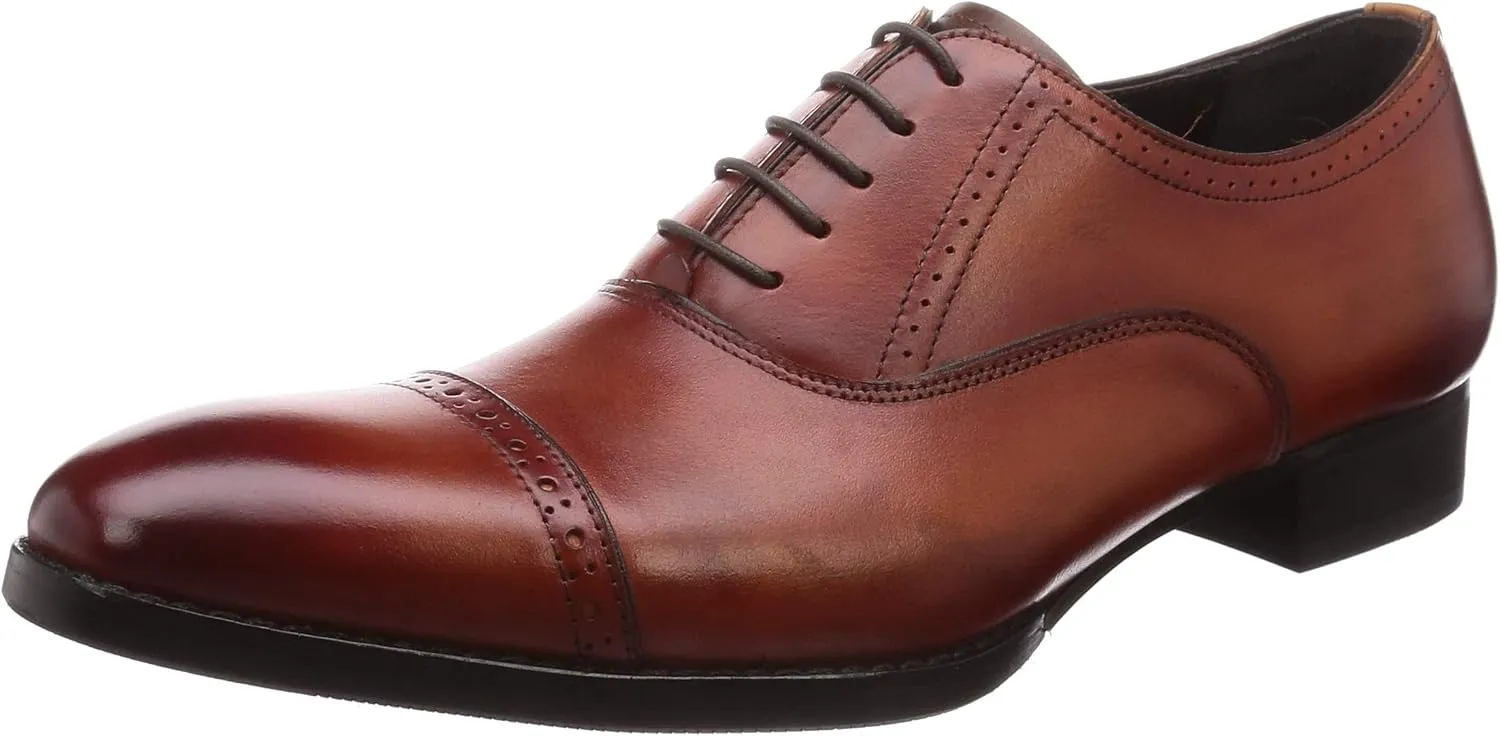 Men's Oxford Made in Japan Leather Dress, Straight Tip, Business Shoes