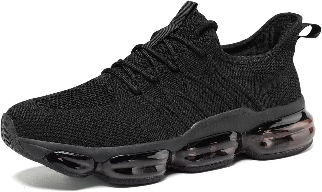 Mens Running Shoes Air Cushion Walking Basketball Sneakers Fashion Tennis Breathable Sport Gym Fitness Cross Trainers