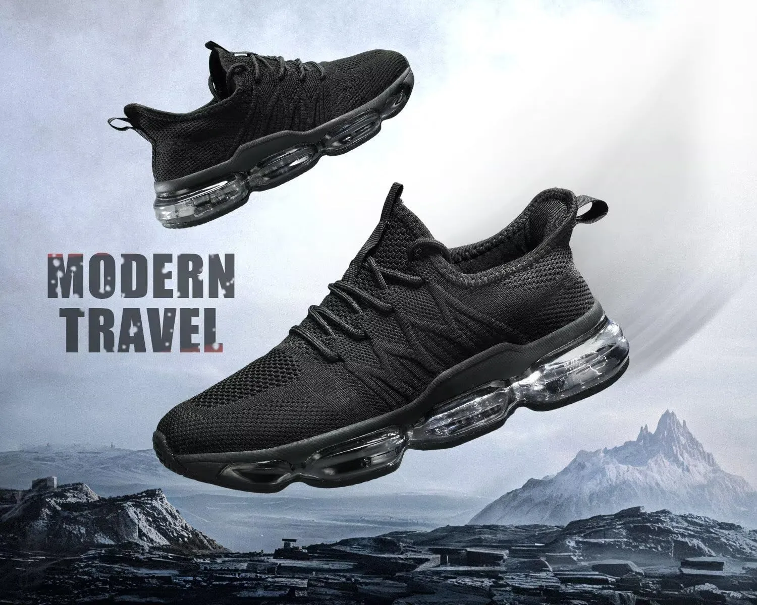 Mens Running Shoes Air Cushion Walking Basketball Sneakers Fashion Tennis Breathable Sport Gym Fitness Cross Trainers