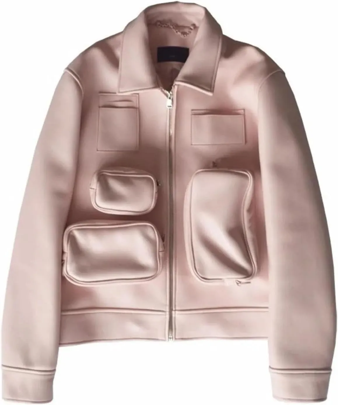 Men’s Sheepskin Leather Jacket Midweight Spring Slim Fit Casual Coat