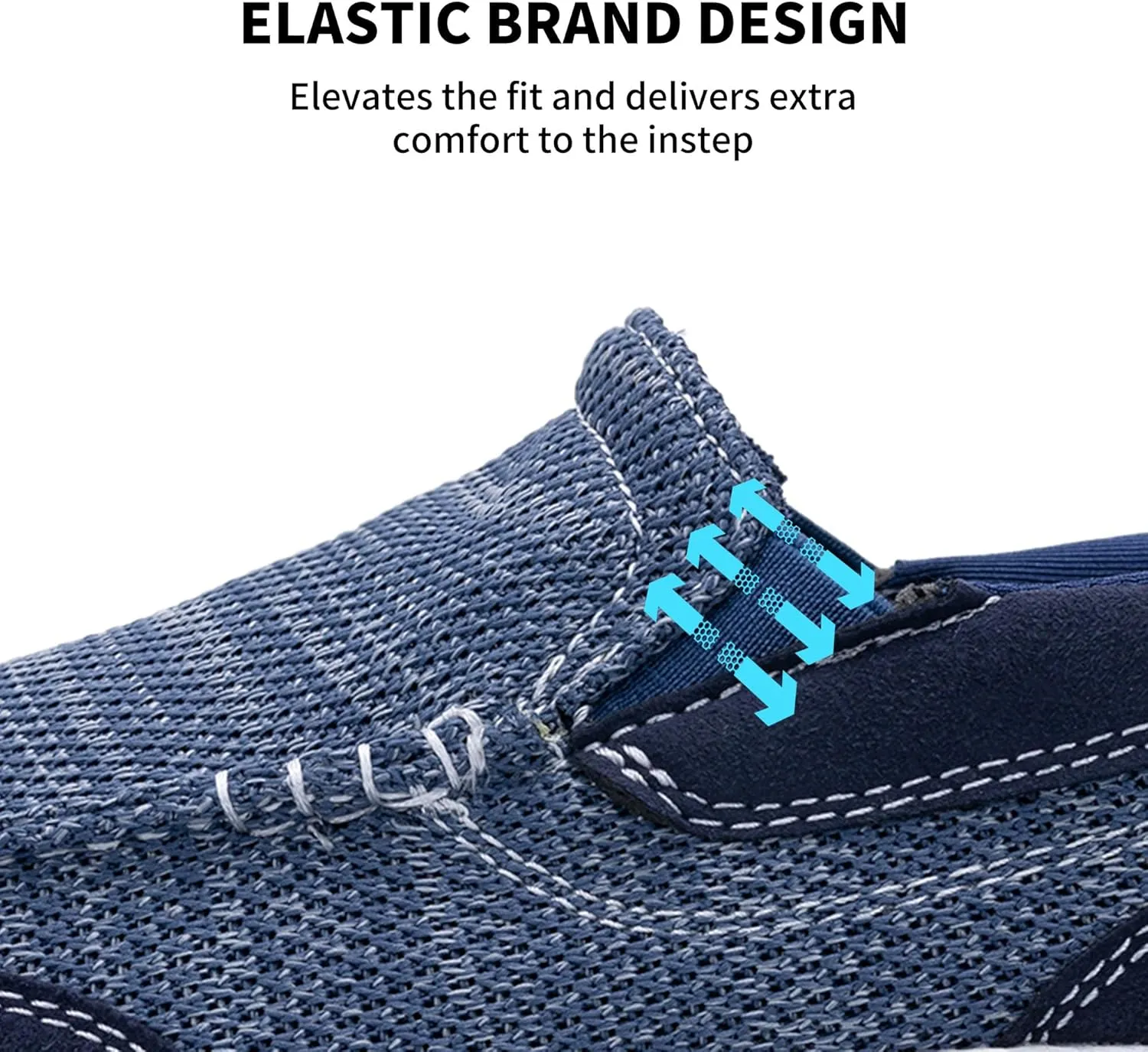 Men's Slip On Loafers | Causal Walking Shoes with Arch Support | Comfortable Lightweight Loafers for Plantar Fasciitis US 7-13