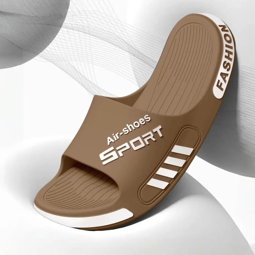 Mens Slippers Outdoor Athletic Sandals Fashion Sport Soft Slides Summer Beach Shoes