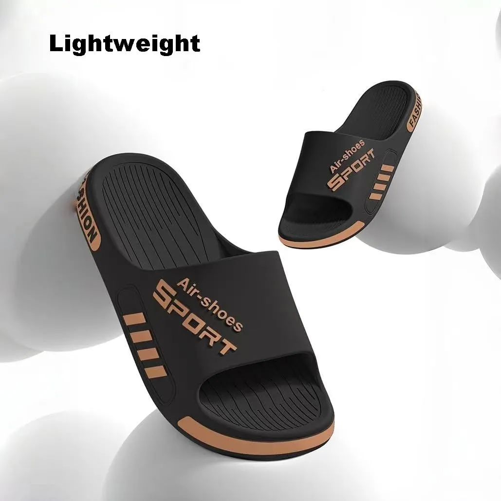 Mens Slippers Outdoor Athletic Sandals Fashion Sport Soft Slides Summer Beach Shoes