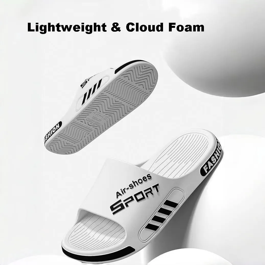 Mens Slippers Outdoor Athletic Sandals Fashion Sport Soft Slides Summer Beach Shoes