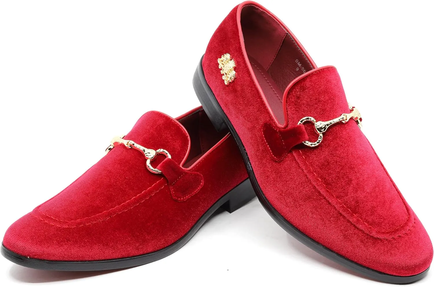 Men's Velvet Designer Classic Dress Tuxedo Smoking Slipper Loafers Slip On Shoes SM-56