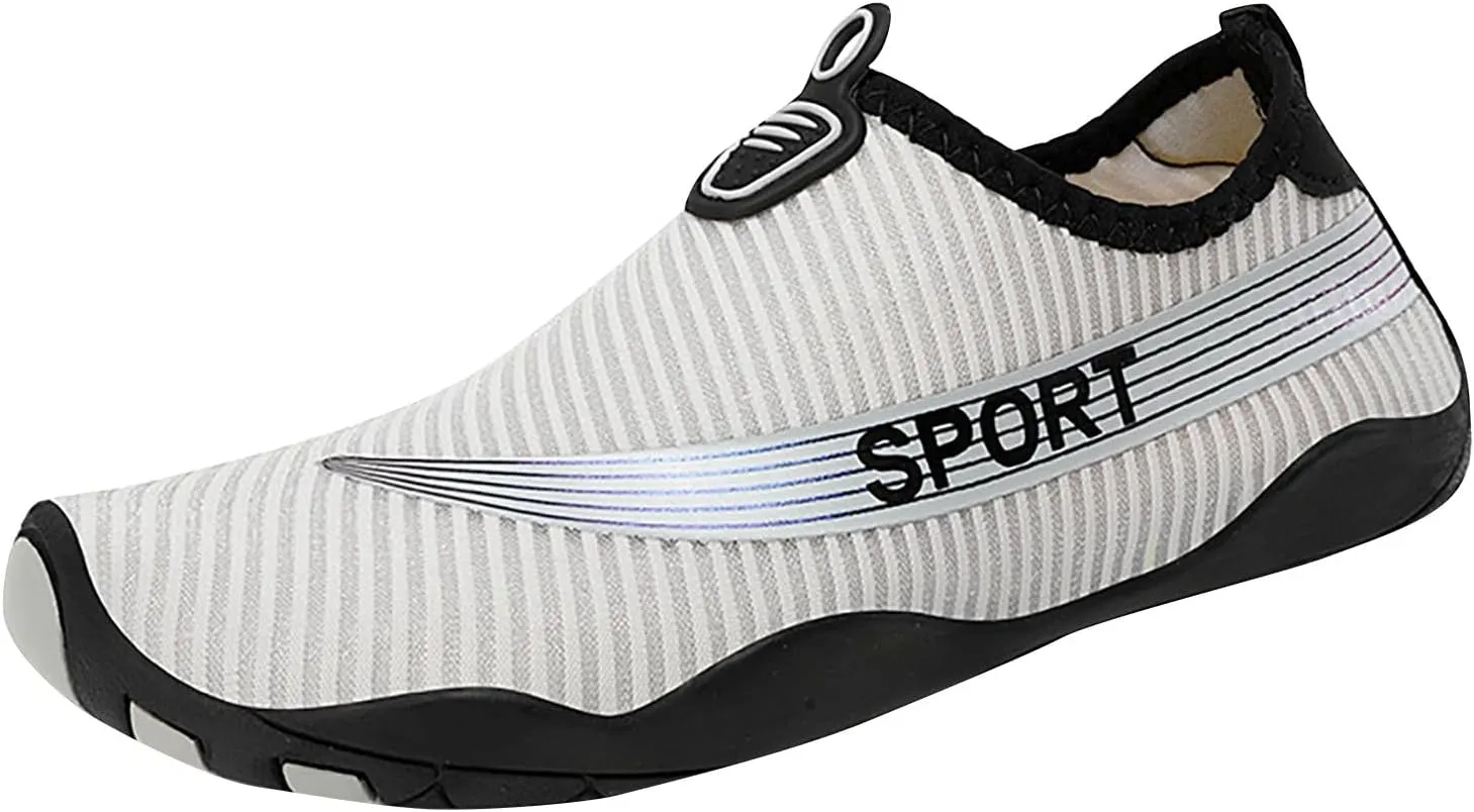 Mens Water Proof Shoes Size 12 Closed Toe Non Slip Womens Barefoot Water Shoes Wide Water Shoes for Women Slip on Soft Beach Shoes for Beach or Water Sports