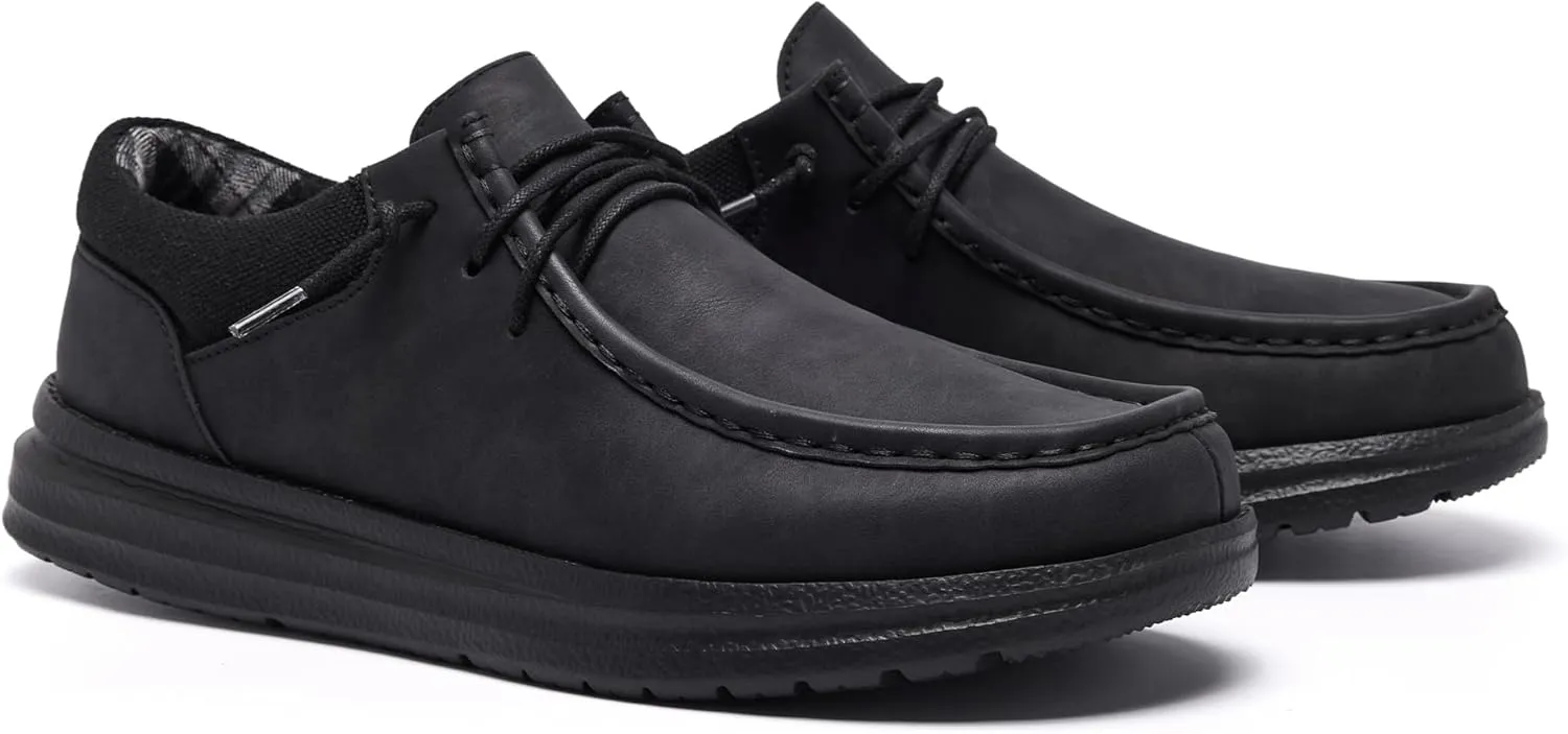 Mens Wide Shoes Width Toe Box Slip-on Loafers Casual Walking Shoes for Men