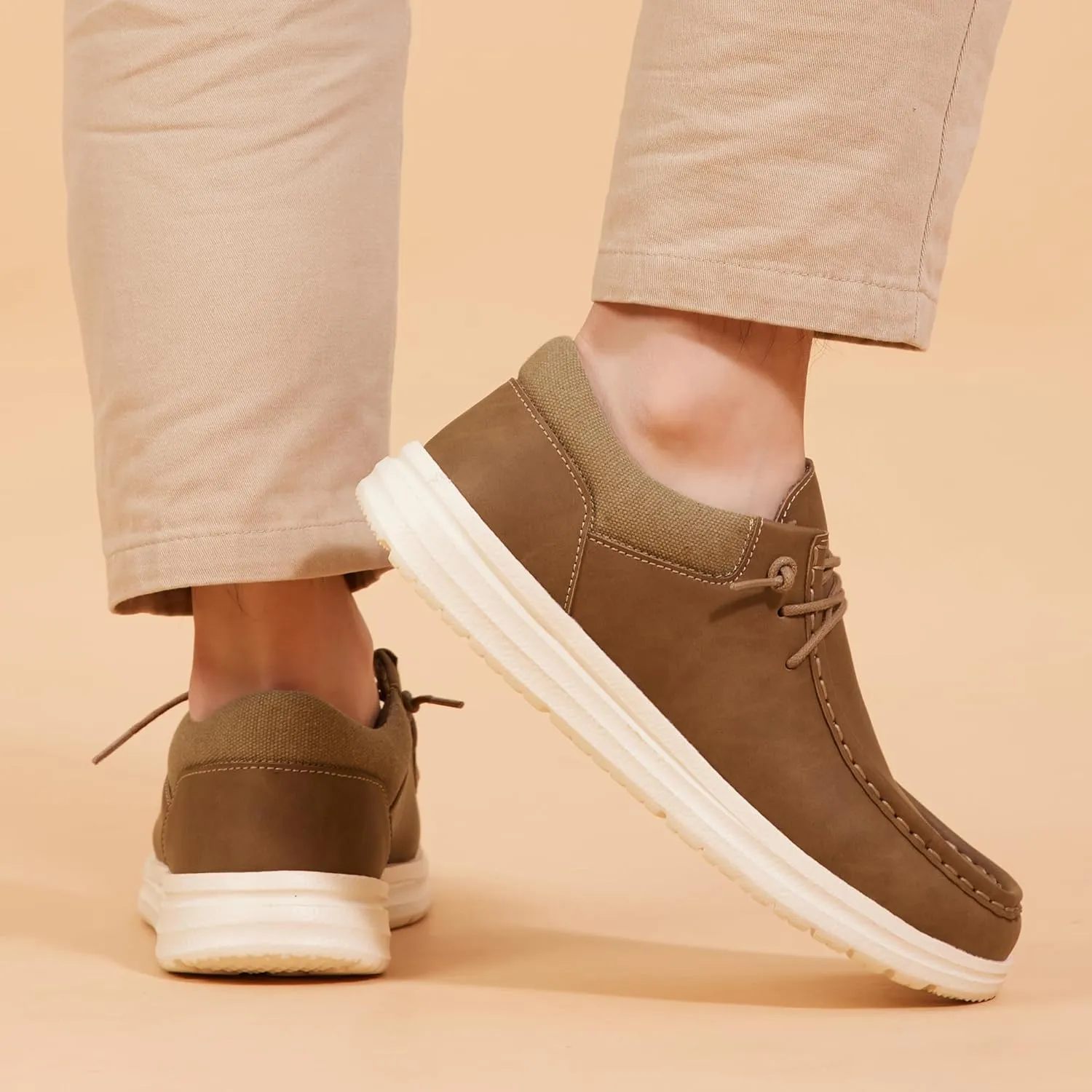 Mens Wide Shoes Width Toe Box Slip-on Loafers Casual Walking Shoes for Men