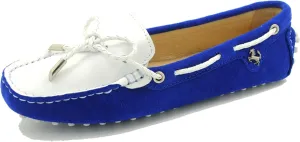 Minishion Womens Boat Shoes Two-Tone Casual Loafers YB9606