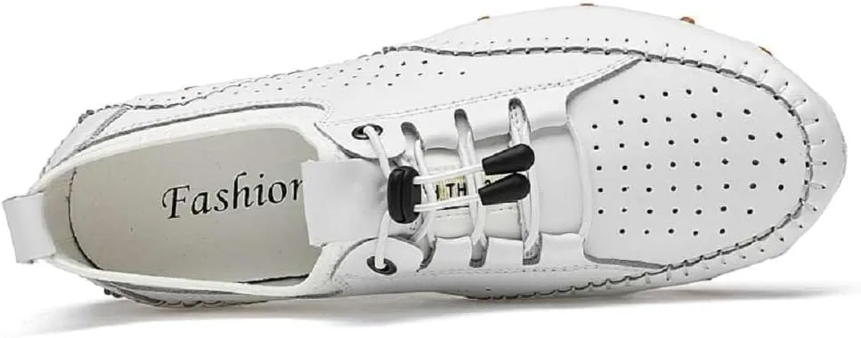 mitvr Men’s Casual Leather Loafers Shoes Penny Loafers Moccasin Flats Boat Shoes