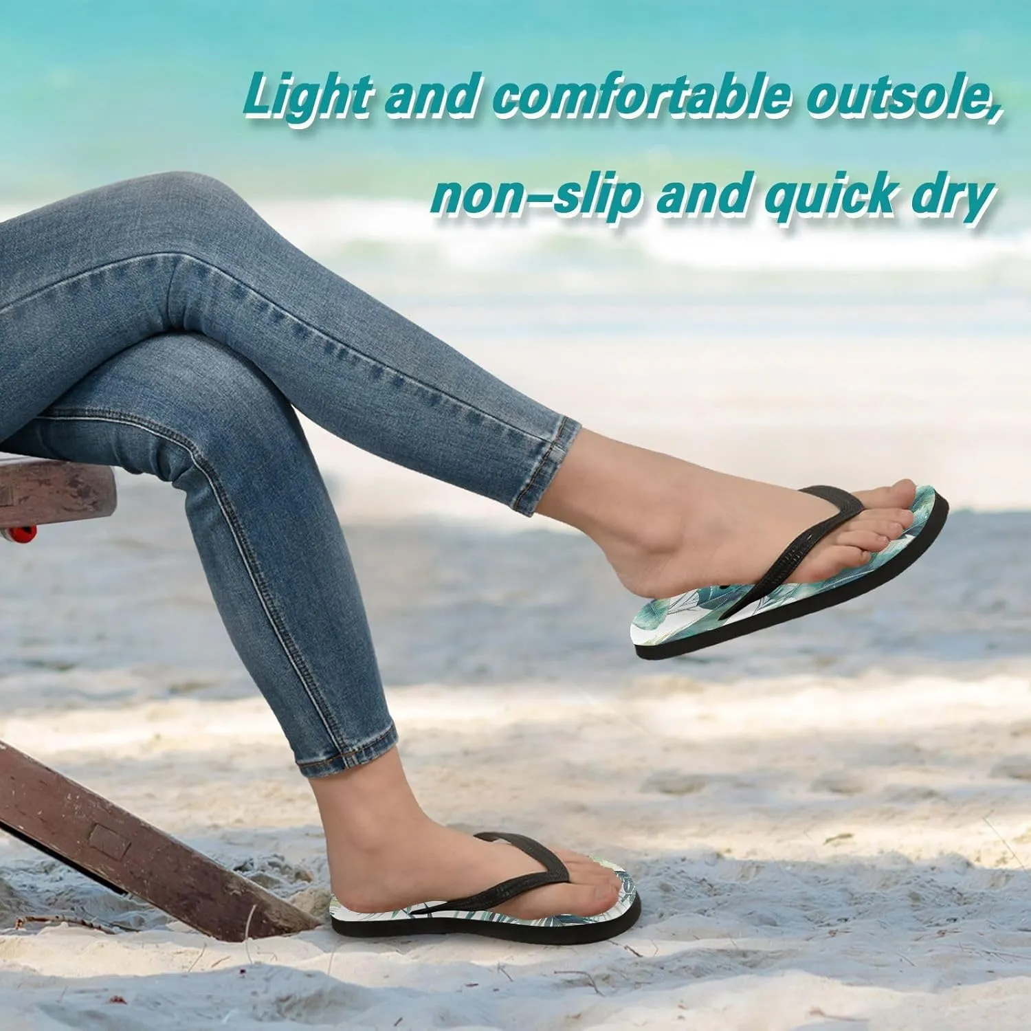 MNSRUU EVA Rubber Flip Flops for Men & Women,Unisex Sandals Soft Cushion Footbed Comfort flip-flops