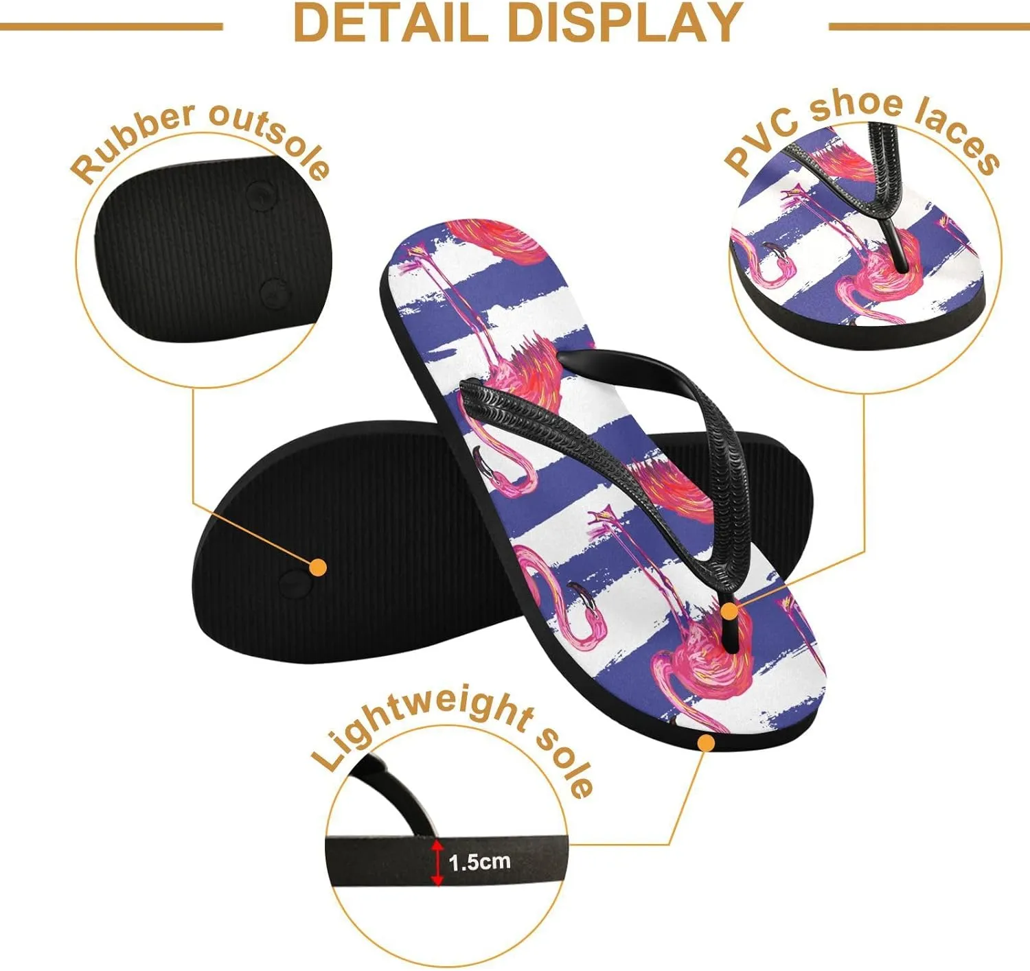 MNSRUU EVA Rubber Flip Flops for Men & Women,Unisex Sandals Soft Cushion Footbed Comfort flip-flops