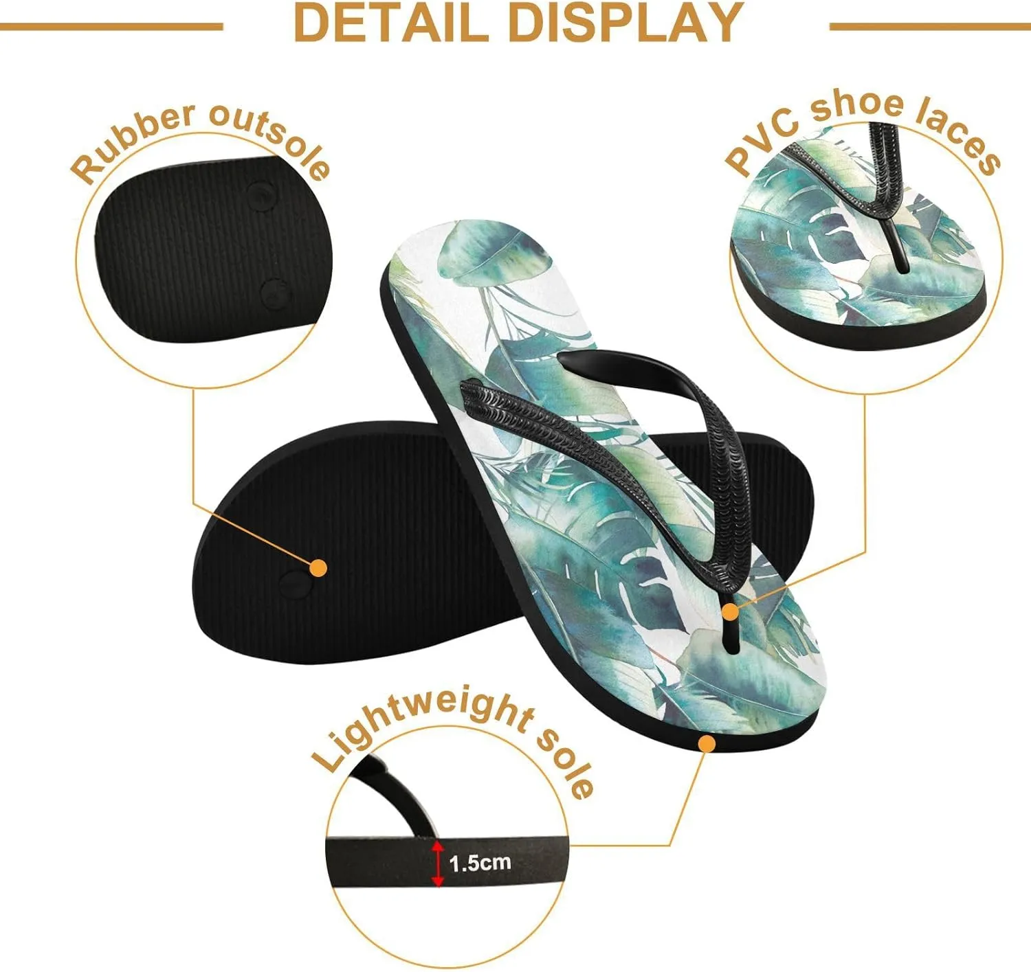 MNSRUU EVA Rubber Flip Flops for Men & Women,Unisex Sandals Soft Cushion Footbed Comfort flip-flops