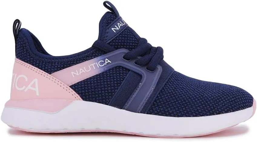 Nautica Girls Kids Sneakers Athletic Fashion Lace-Up Tennis Sports Running Shoes(Big Kid, Little Kid, Toddler)