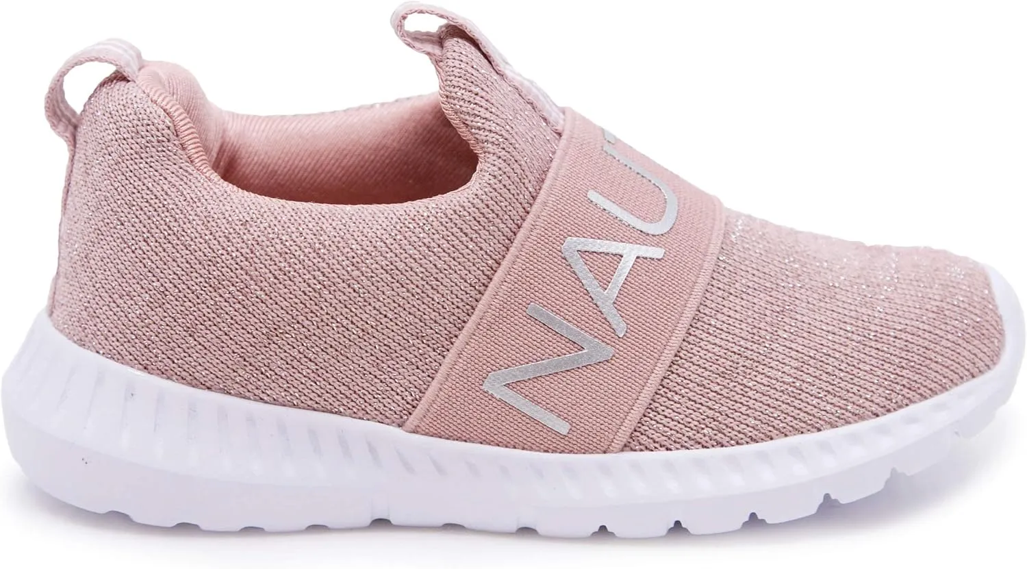 Nautica Girls' Slip-On Sneaker - Athletic Running Kids' Shoe for Walking, Running, Tennis, and Sports (Toddler/Little Kid)