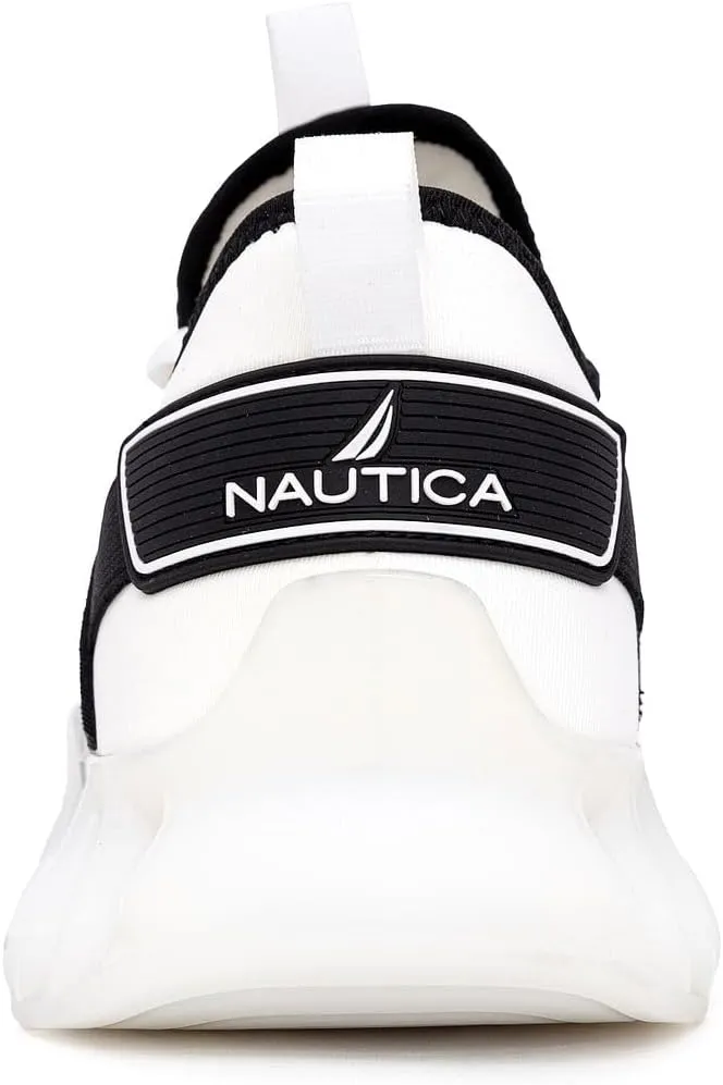 Nautica Men's Casual Fashion Sneakers – Lightweight Lace-Up Athletic Walking Shoes for Gym & Tennis, Comfortable