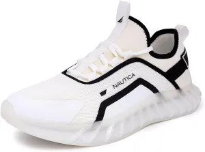 Nautica Men's Casual Fashion Sneakers – Lightweight Lace-Up Athletic Walking Shoes for Gym & Tennis, Comfortable