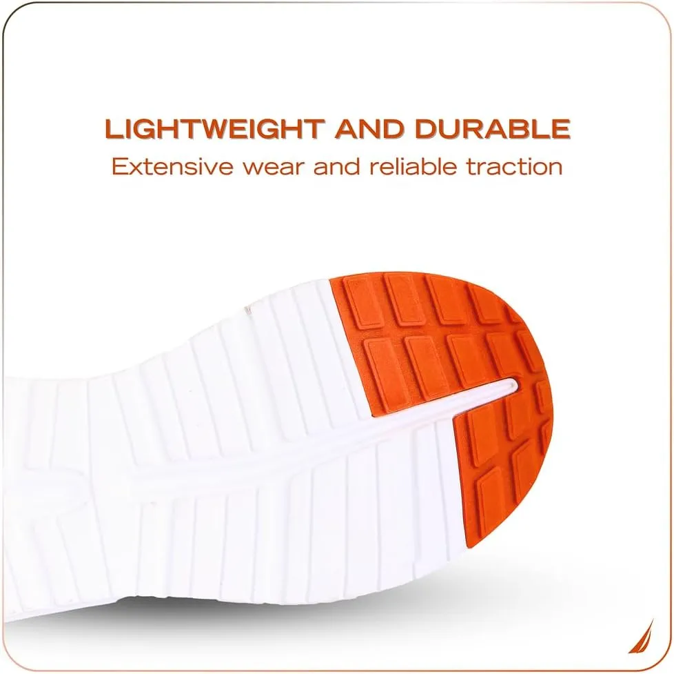 Nautica Mens Running Sneakers Sport Fashion Lace-Up Athletic Soft Shoes for Gym Tennis Men – Cushioned, Breathable, Lightweight & Comfortable