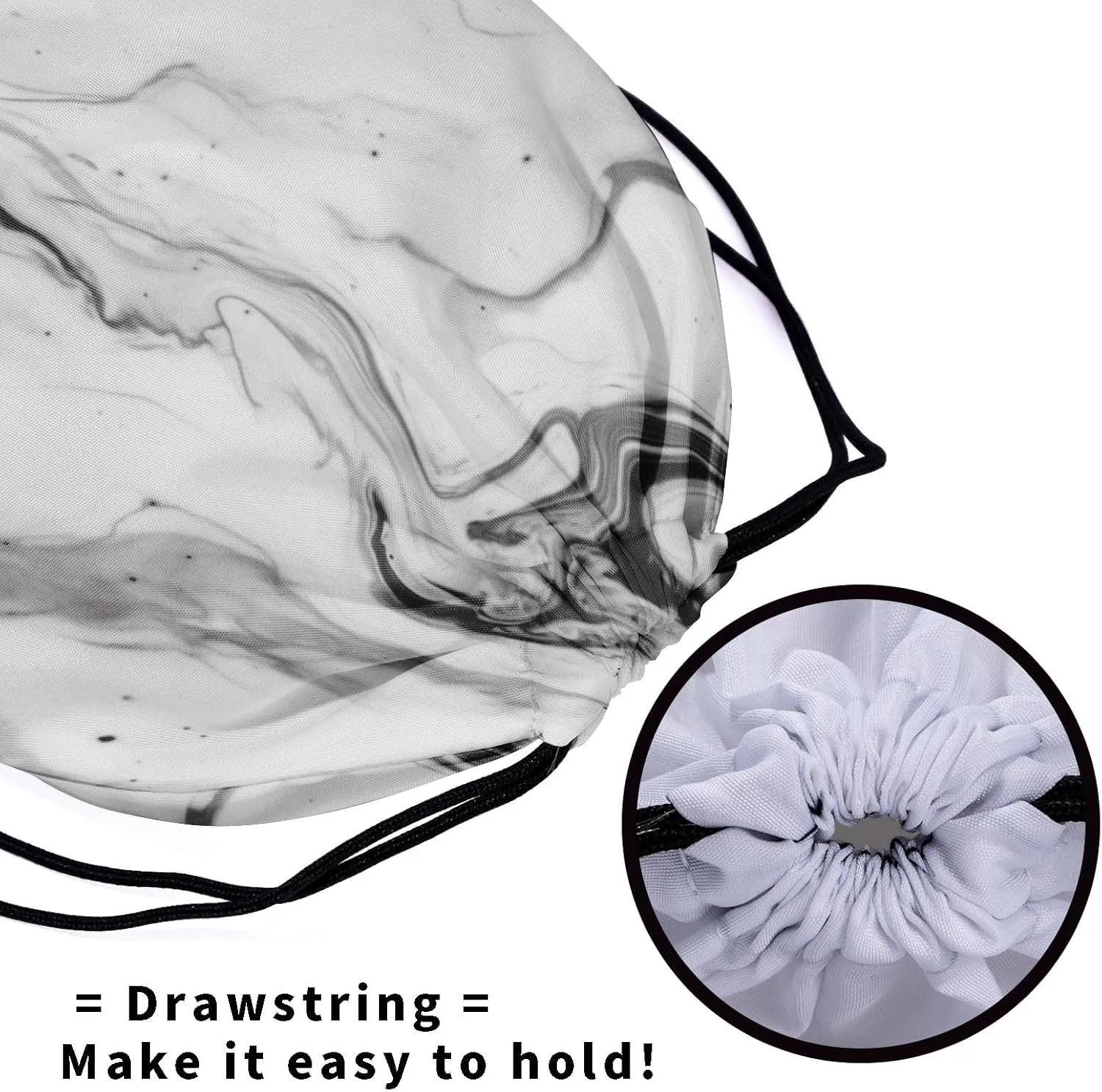 Nerxy Marble Gymnastics Grip Bag Marbles Drawstring Grip Bag Stone Gymnastics Pouch String Bag for Gym Sports Storage