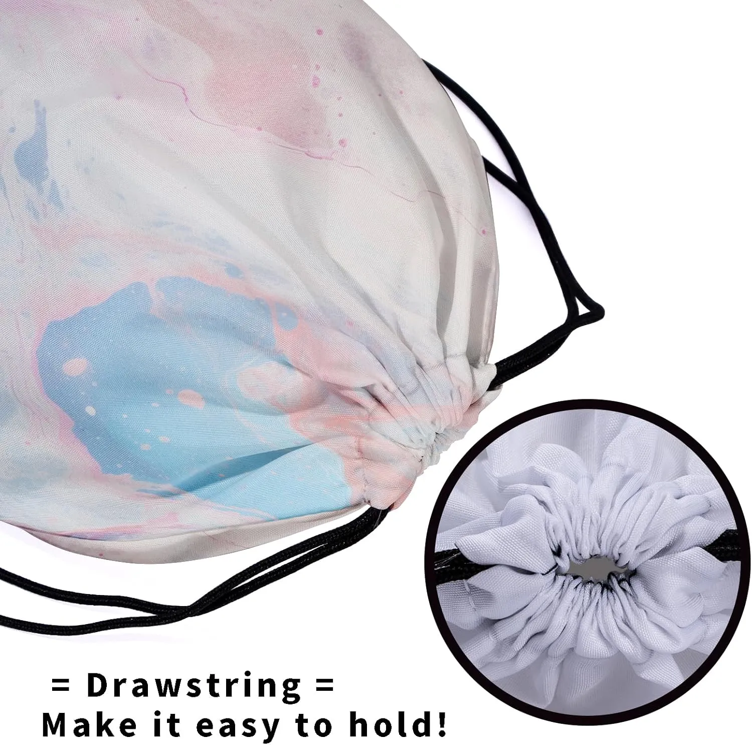 Nerxy Marble Gymnastics Grip Bag Marbles Drawstring Grip Bag Stone Gymnastics Pouch String Bag for Gym Sports Storage
