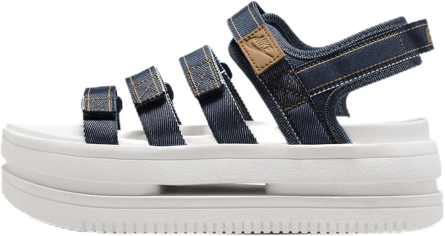 Nike Icon Classic SE Women's Sandals (FQ8702-400, Armory Navy/Sail/Flax) Size 8