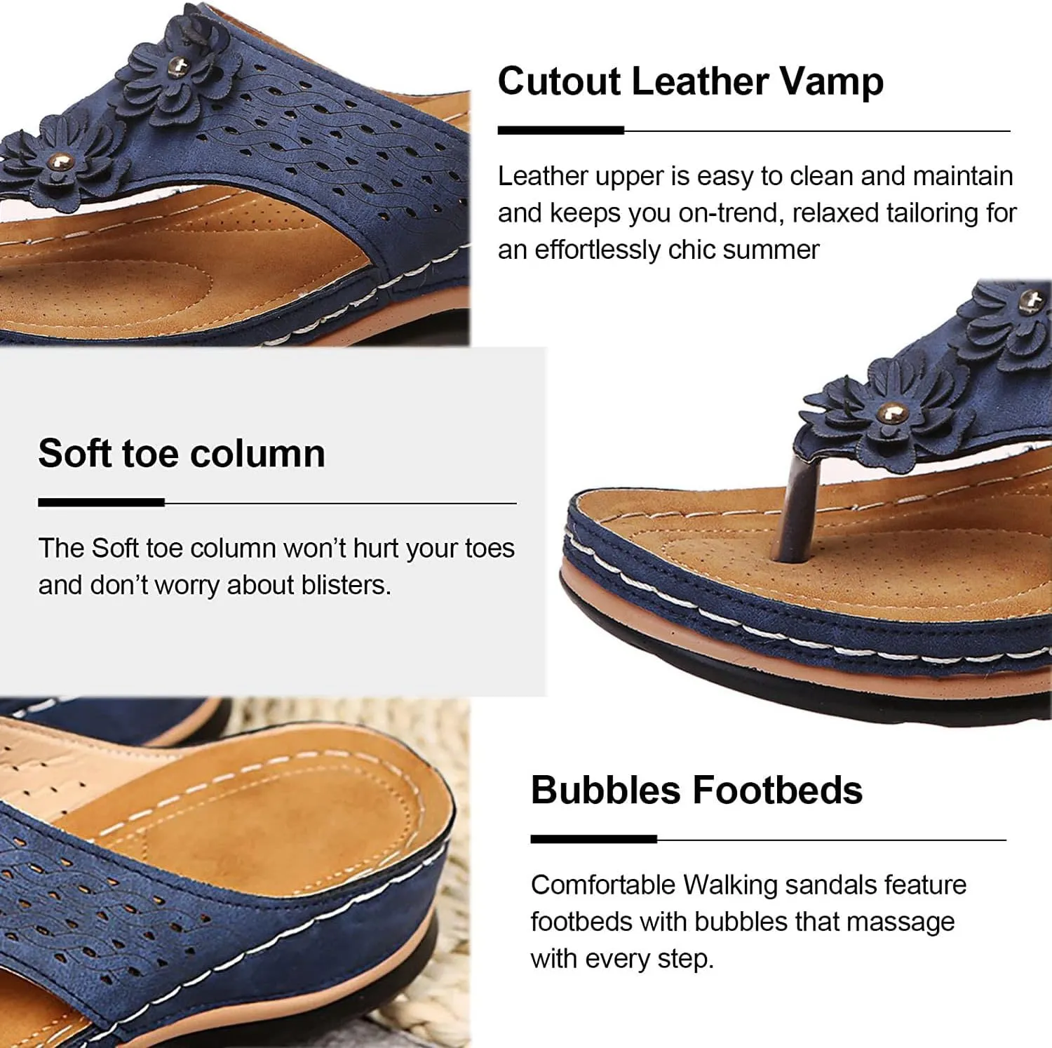 Orthopedic Slippers, Breathable Mesh Sports Sandals with Non-Slip Sole, Orthopedic Flip-Flops Summer Casual Sandals