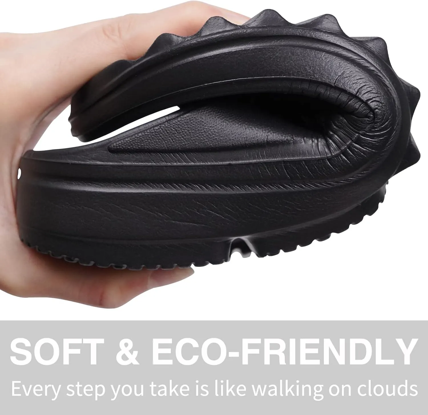 Oudizz Orthopedic Sandals Flip Flops for Women Arch Support Pillow Soft Recovery Thong Sandals Spa Summer Beach Cloud Slides