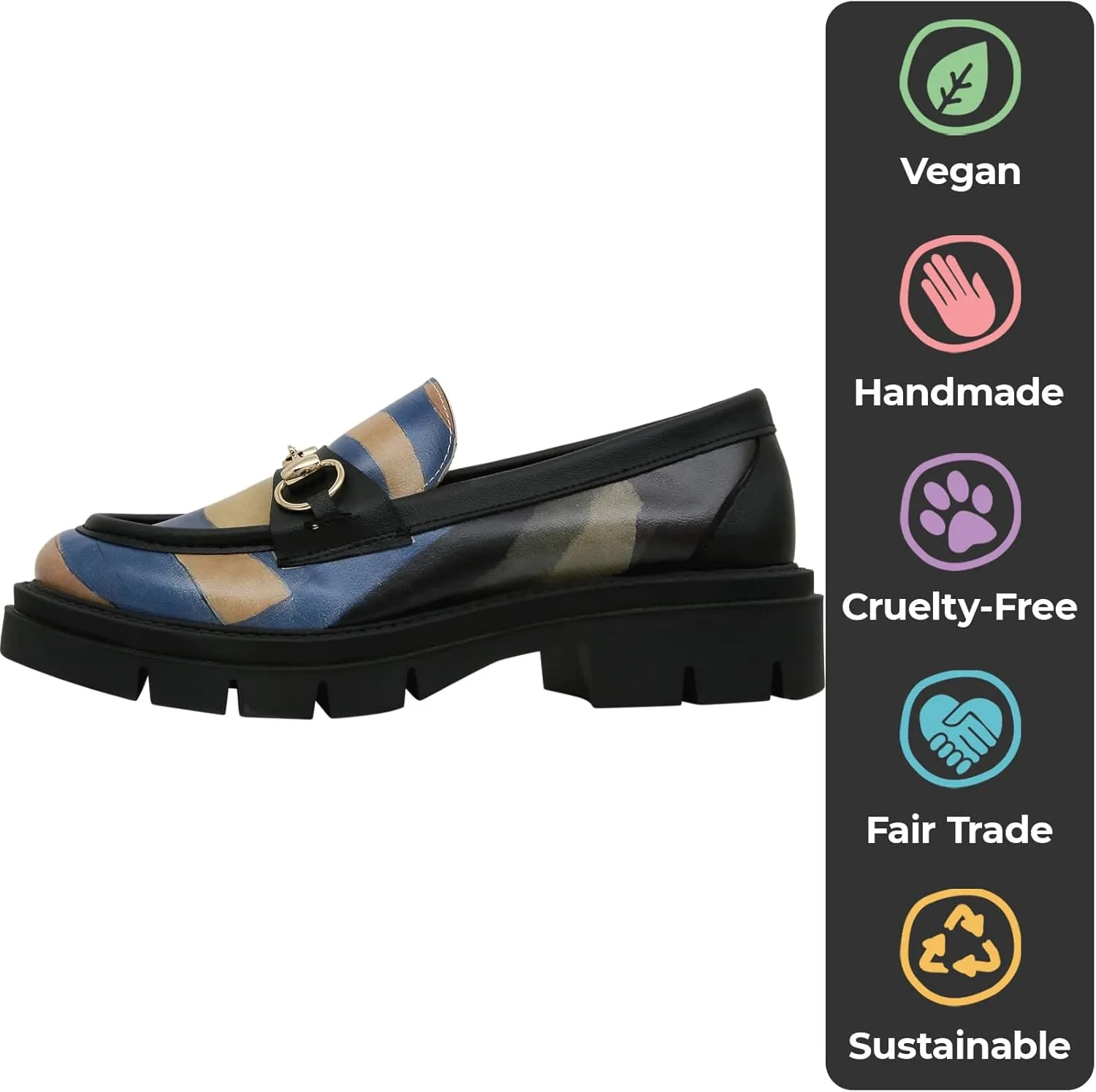 Penny Loafers for Women - Handmade and Vegan Leather Platform Loafers for Women