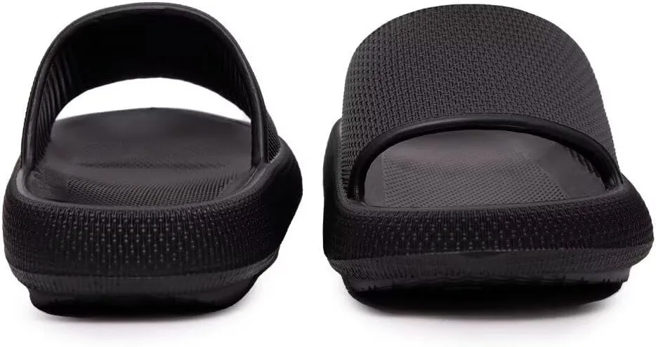 Pillow Slippers for Girls Boys, Kids House Slides Sandals Shower Bathroom Non-Slip Open Toe Quick Drying Soft Comfy Thick Sole Cushion Platform Shoes